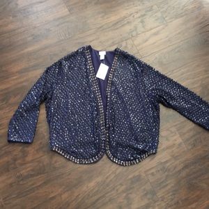 H&M Beaded Sequin Blazer